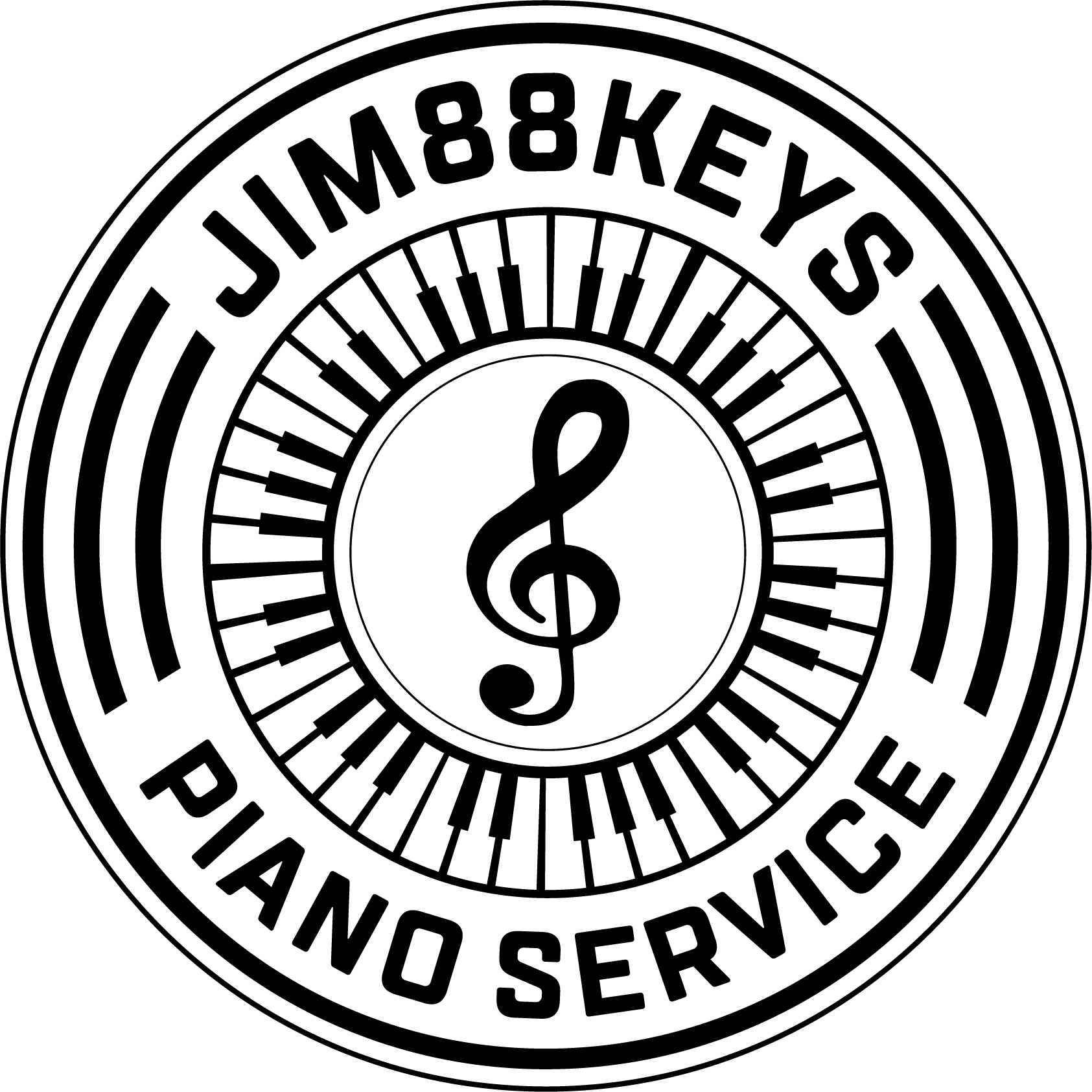 Jim88keys logo